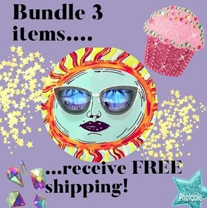 BUNDLE 3 ITEMS, RECEIVE FREE SHIPPING